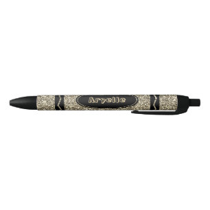 Antik Gold Glitzer Crayon Individuelle Name Push P Kugelschreiber