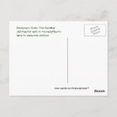 Antik-Green-Traktor-Postkarte - anpassen Postkarte (Rückseite)
