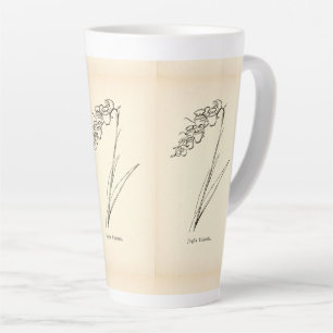 Antik illustrierte Teekannen-Blumenpflanze skurril Milchtasse