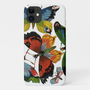 Antik Insekten oder Käfer, schöne Schmetterlinge Case-Mate iPhone Hülle