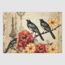 Antik Inspirierte Sonnenblumen Rote Rosen Rabe