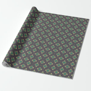 Antik-Inspirierter Staubteal und Cranberry-Layered Geschenkpapier