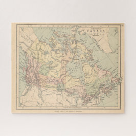 Antik Kanada Karte Jigsaw Puzzle
