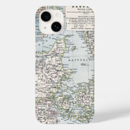 Antik Karte Dänemarks, Danmark in Dänisch, 1905 Case-Mate iPhone Hülle