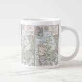 Antik Karte Dänemarks, Danmark in Dänisch, 1905 Jumbo-Tasse (Rechts)