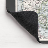 Antik Karte Dänemarks, Danmark in Dänisch, 1905 Mousepad (Ecke)