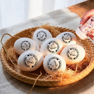 Antik Klassisch ⎢ Personalisierter frischer Bauern Gummistempel