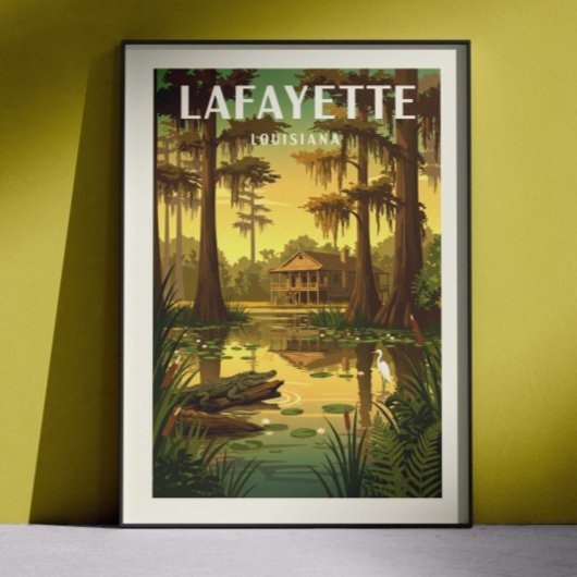 Antik Lafayette Louisiana Poster