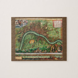 Antik London Street Map von Johannes de Ram, 1689 Puzzle