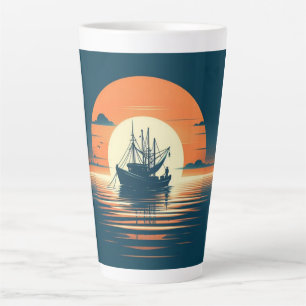 Antik/nautische Garnelen/Fischerei  Milchtasse