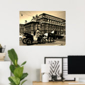Antik Österreich Wien Fiaker Staatsoper Oper Poster (Heimbüro)
