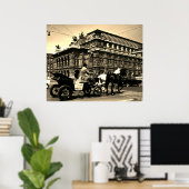 Antik Österreich Wien Fiaker Staatsoper Oper Poster (Heimbüro)