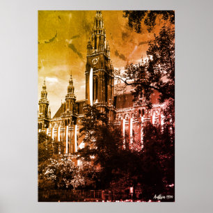 Antik Österreich Wien Rathaus Rathaus Poster