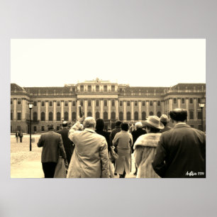 Antik Österreich Wien Schönbrunn Häuser Poster
