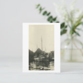 Antik Real Foto Norwegische BootCrew Postkarte (Stehend Vorderseite)