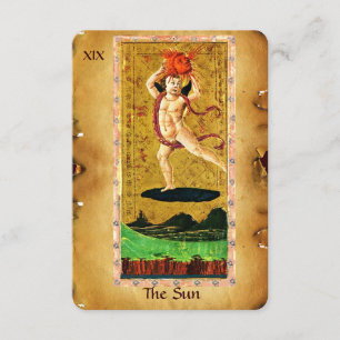 ANTIK RENAISSANCE TAROTS 19 / DIE SONNE ANKÜNDIGUNG