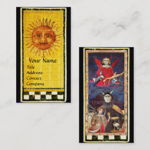 ANTIK RENAISSANCE TAROTS / DIE SONNE UND DER TEUFE VISITENKARTE