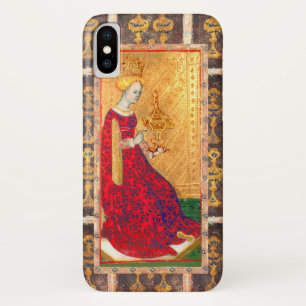 ANTIK RENAISSANCE TAROTS  / KÖNIGIN DER KELCHE iPhone X HÜLLE