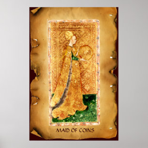 ANTIK RENAISSANCE TAROTS  / MAGD DER MÜNZEN POSTER