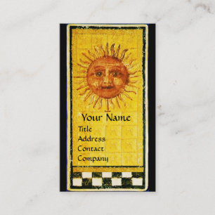 ANTIK RENAISSANCE TAROTS /SONNE UND MAGD DER STÄBE VISITENKARTE