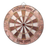 Antik Rosa Rustikal Dartscheibe (vorne)