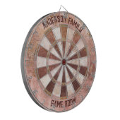 Antik Rosa Rustikal Dartscheibe (Vorderseite Links)