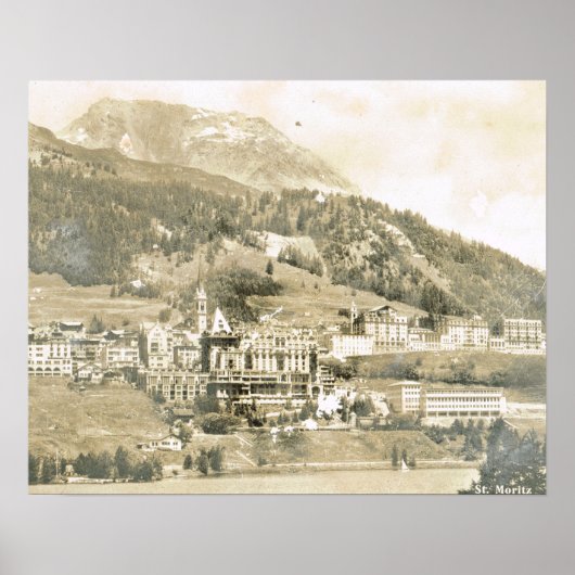 Antik Schweiz, St Moritz 1906 Poster (Vorne)