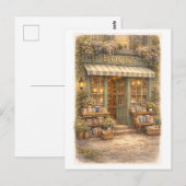 Antik-Style Buchhandlung Postkarte (Vorne/Hinten)
