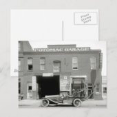 Antik Tow Truck, 20er Postkarte (Vorne/Hinten)