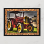 Antik Traktor Postkarte (Vorderseite)