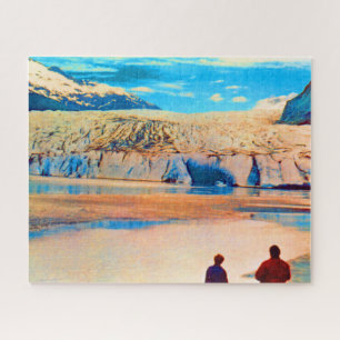 Antik USA Alaska Mendenhall Gletscher Juneau Puzzle