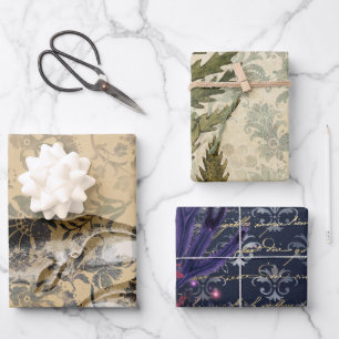 Antik Vintage Nautical Geschenkpapier Set