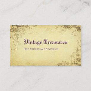 Antik Vintage Visitenkarte