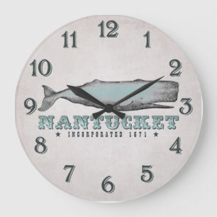 Antik Wal Nantucket Massachusetts Inc 1671 Große Wanduhr