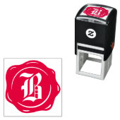 Antik-Wax-Siegel-Monogramm Klassischer Anfangsbuch Permastempel (Beispiel)