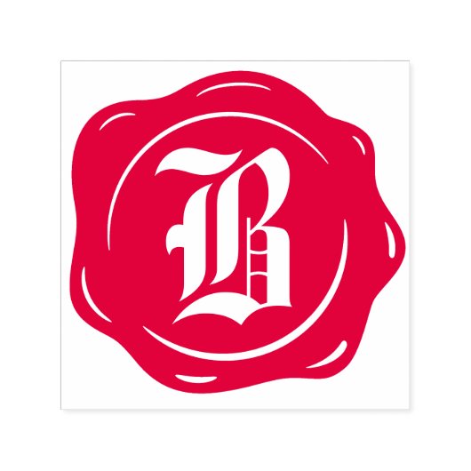 Antik-Wax-Siegel-Monogramm Klassischer Anfangsbuch Permastempel (Design)