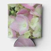 Antik Weiß und Dusty Pink Hydrangea Petals Dosenkühler (Vorderseite)