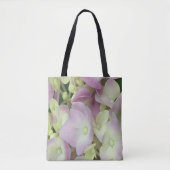 Antik Weiß und Dusty Pink Hydrangea Petals Tasche (Vorderseite)