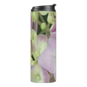 Antik Weiß und Dusty Pink Hydrangea Petals Thermosbecher (Nach links gedreht)