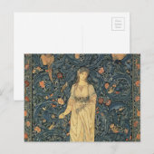 Antik William Morris Flora Postkarte (Vorne/Hinten)