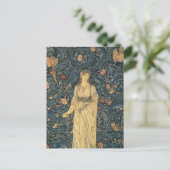 Antik William Morris Flora Postkarte (Stehend Vorderseite)
