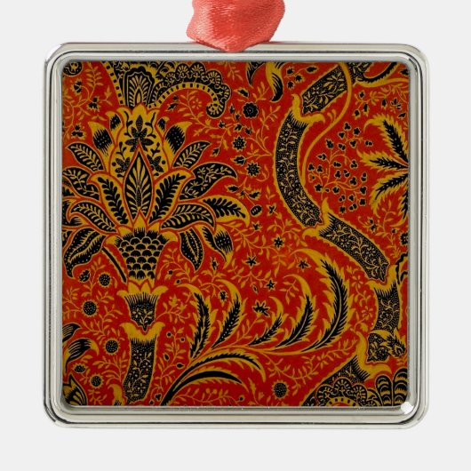 Antik William Morris India Wallpaper Ornament Aus Metall (Vorne)