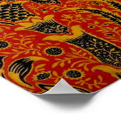 Antik William Morris India Wallpaper Poster (Ecke)