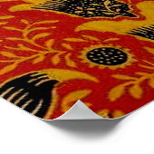 Antik William Morris India Wallpaper Poster (Ecke)