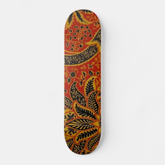 Antik William Morris India Wallpaper Skateboard (Vorderseite)