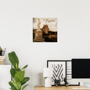 Antik wirkendes Paris, Frankreich Plakat