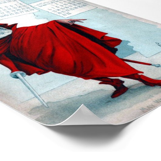 Antikamnia Calendar Skeleton Devil Poster (Ecke)