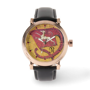 ANTIKAROTEN,GERICHTSKARTEN FLAG DES HUNDES MONOGRA ARMBANDUHR