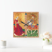 ANTIKAROTEN/NACHT UND KÖNIGCHEN QUADRATISCHE WANDUHR (Zuhause)