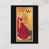 ANTIKAROTTENQUEEN FÜR KÜCHE, SCHWARZMONOGRAMM VISITENKARTE (Rückseite)